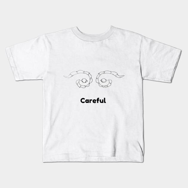 Careful Kids T-Shirt by Gnanadev